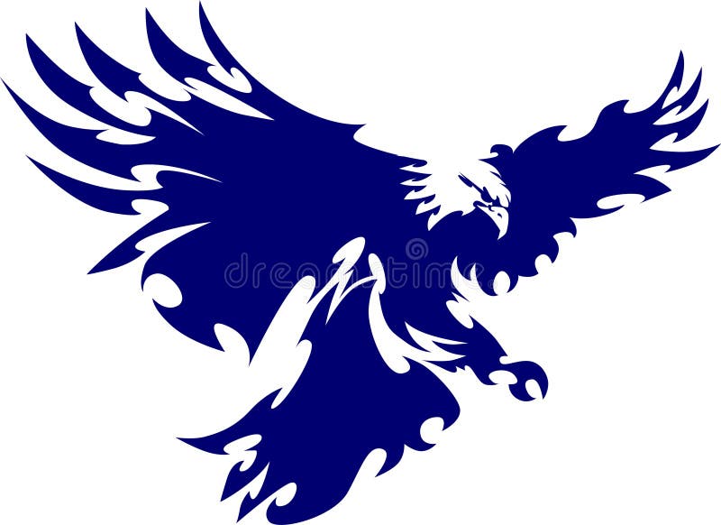 Het Embleem van de Mascotte van het Kenteken van de adelaar Het Embleem van de Mascotte van het Kenteken van de adelaar
