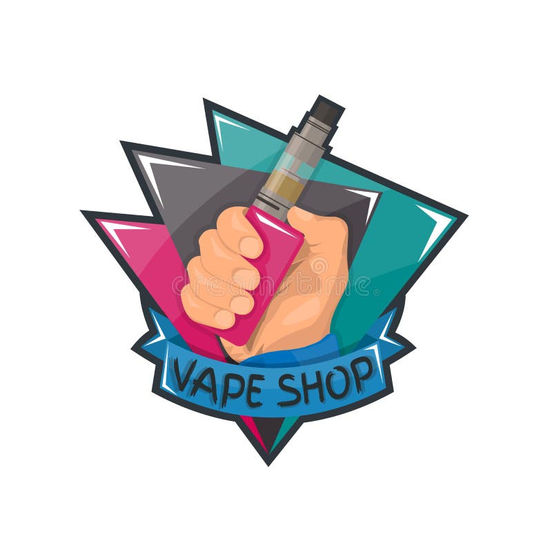 Het embleem van de Vapewinkel stock illustratie Het embleem van de Vapewinkel stock illustratie