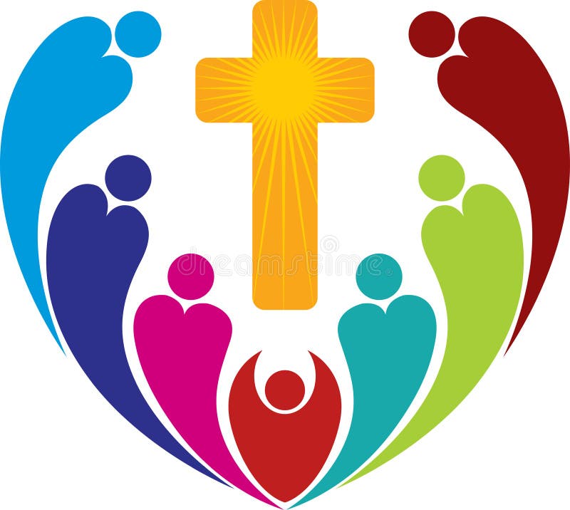 Het embleem van godsdienstmensen vector illustratie Het embleem van godsdienstmensen vector illustratie