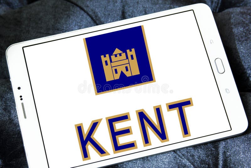 Het embleem van het de sigarettenbedrijf van Kent royalty-vrije stock fotografie Het embleem van het de sigarettenbedrijf van Kent royalty-vrije stock fotografie