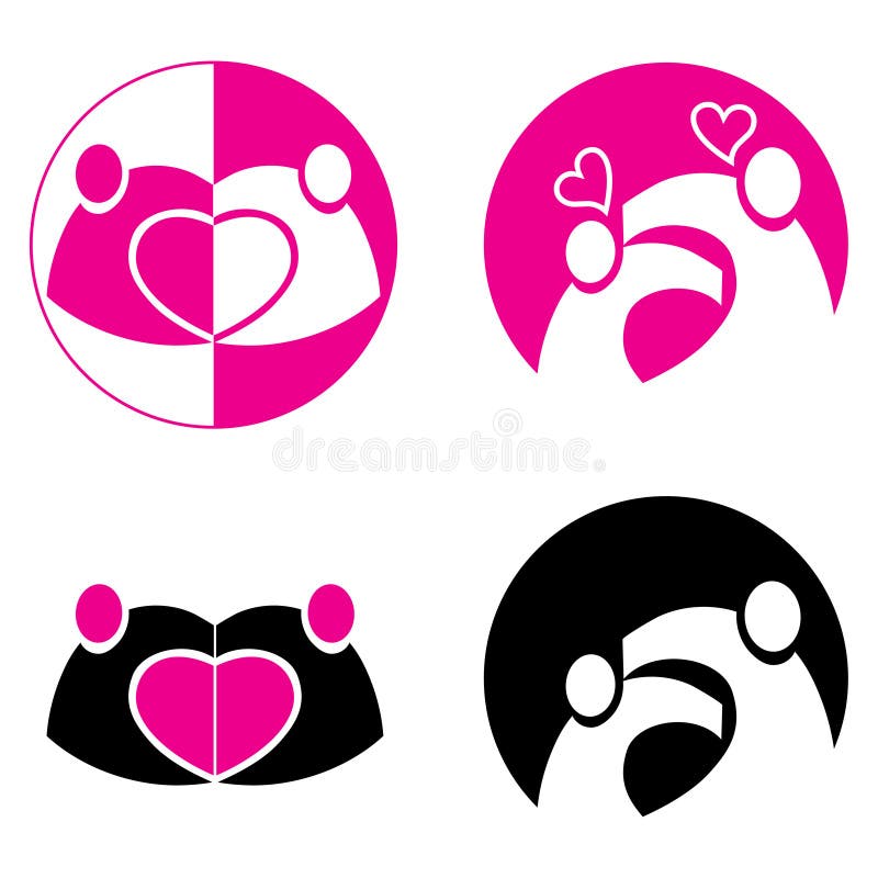Het embleem van mensen vector illustratie Het embleem van mensen vector illustratie