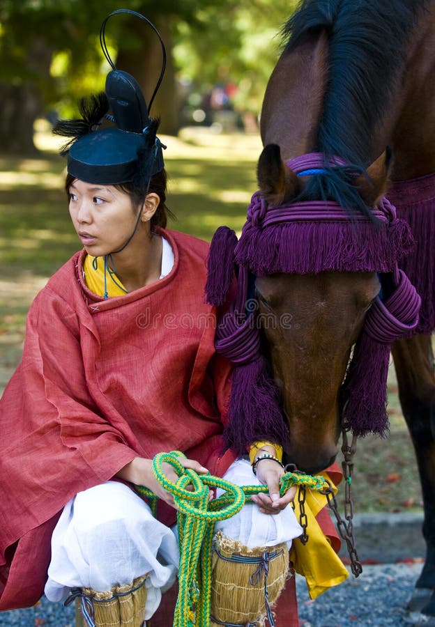 Het festival van Matsuri van Jidai royalty-vrije stock foto Het festival van Matsuri van Jidai royalty-vrije stock foto