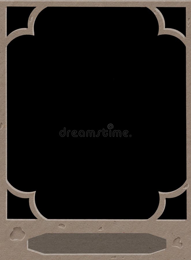 Computer generated illustration of a stone frame - Black background. Computer generated illustration of a stone frame - Black background