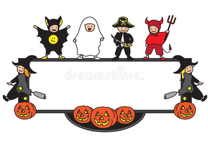 Het frame van Halloween royalty-vrije illustratie Het frame van Halloween royalty-vrije illustratie