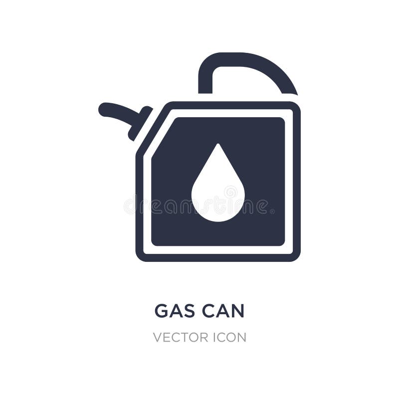 gas can icon on white background. Simple element illustration from Transport concept. gas can sign icon symbol design. gas can icon on white background. Simple element illustration from Transport concept. gas can sign icon symbol design