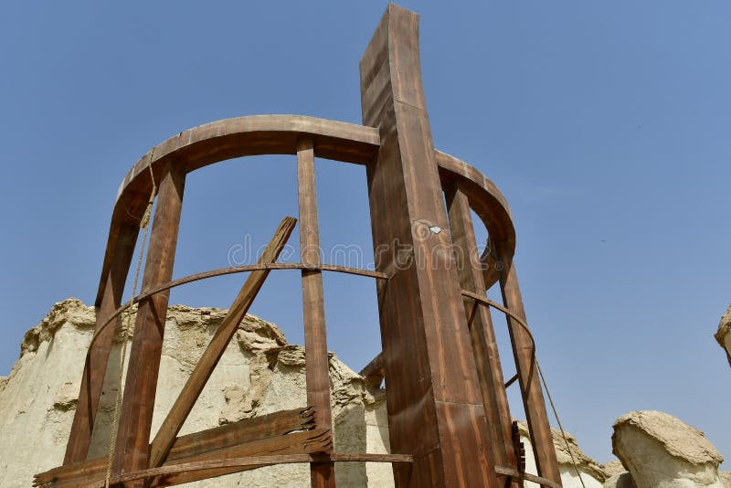 Het gebied van de de bergtoevlucht van Al Qarah van de toeristenplaats, bij Land van beschaving royalty-vrije stock afbeeldingen Het gebied van de de bergtoevlucht van Al Qarah van de toeristenplaats, bij Land van beschaving royalty-vrije stock afbeeldingen