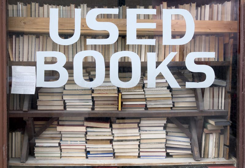 Het gebruikte Teken van Boeken royalty-vrije stock afbeelding Het gebruikte Teken van Boeken royalty-vrije stock afbeelding