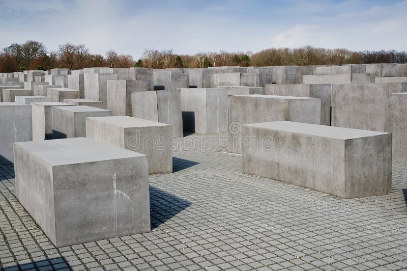 Het gedenkteken van de holocaust in Berlijn