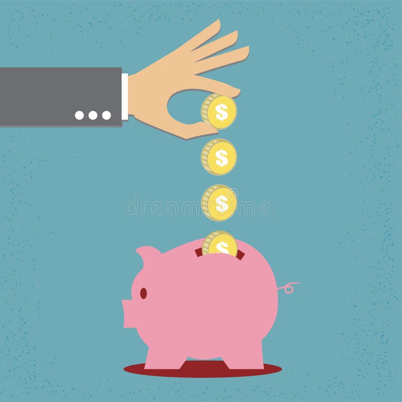Het geld van de besparing stock illustratie Het geld van de besparing stock illustratie