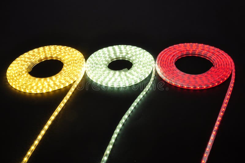 Het geleide licht van de lampriem royalty-vrije stock fotografie Het geleide licht van de lampriem royalty-vrije stock fotografie