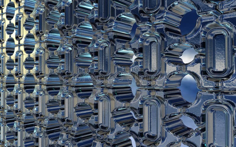 Het geometrische patroon van glasbakstenen stock illustratie Het geometrische patroon van glasbakstenen stock illustratie