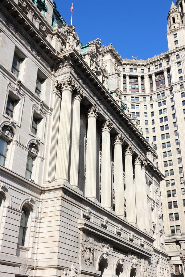 Het Gerechtsgebouw van New York stock afbeeldingen Het Gerechtsgebouw van New York stock afbeeldingen