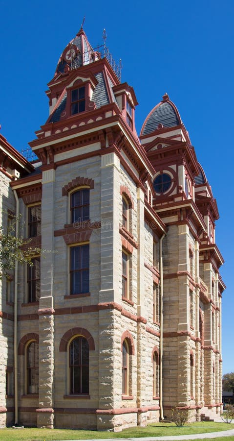 Het gerechtsgebouw van Texas met verscheidene torens stock afbeelding Het gerechtsgebouw van Texas met verscheidene torens stock afbeelding