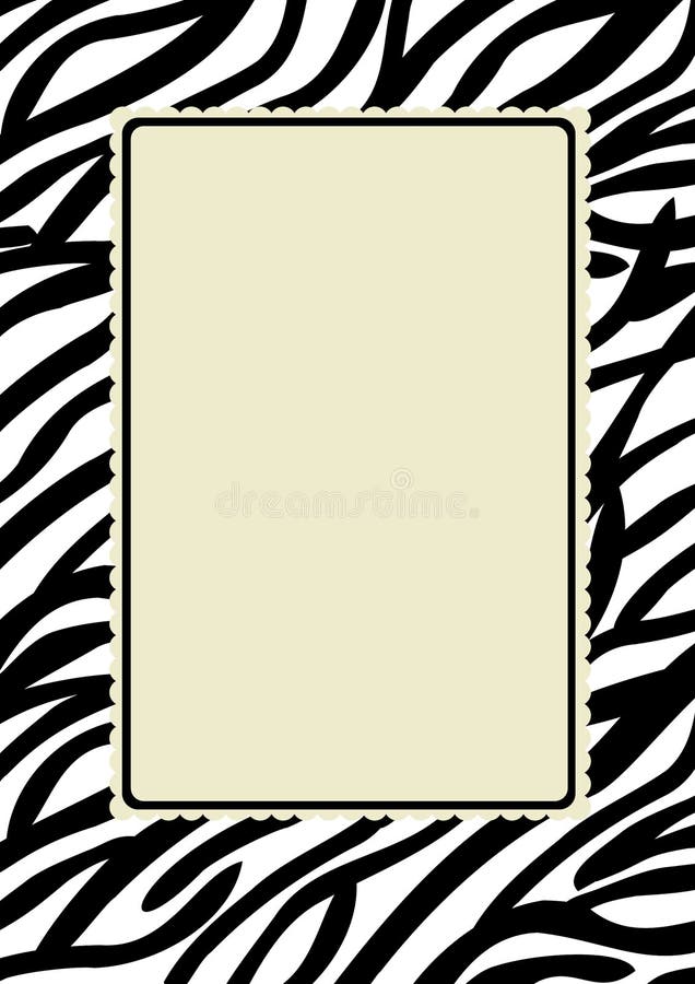 Het gestreepte Frame van Af:drukken vector illustratie Het gestreepte Frame van Af:drukken vector illustratie