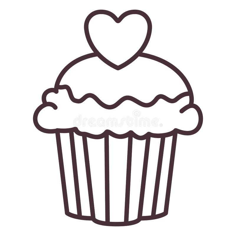 Het geïsoleerde ontwerp van het muffinsilhouet royalty-vrije illustratie Het geïsoleerde ontwerp van het muffinsilhouet royalty-vrije illustratie