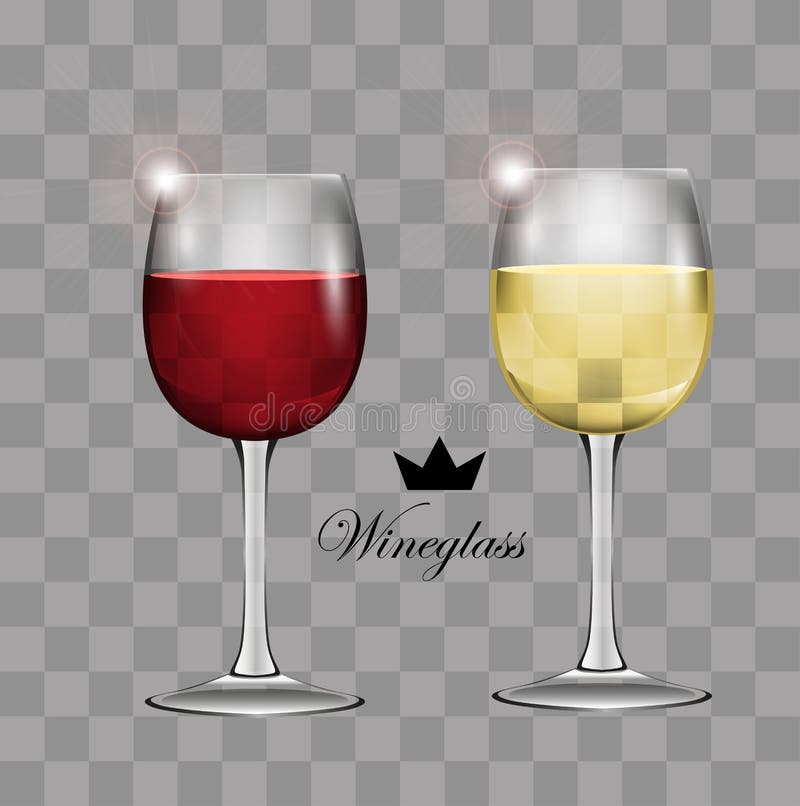Het glas van de wijn Transparante vector vector illustratie Het glas van de wijn Transparante vector vector illustratie
