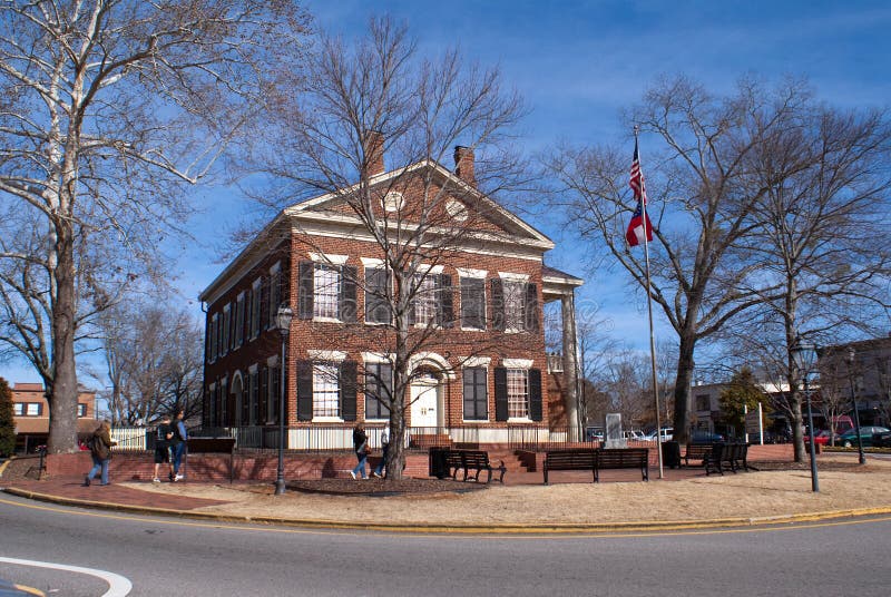 Het Gouden Museum van Dahlonega in het Gerechtsgebouw van de Provincie Lumpkin stock foto's Het Gouden Museum van Dahlonega in het Gerechtsgebouw van de Provincie Lumpkin stock foto's