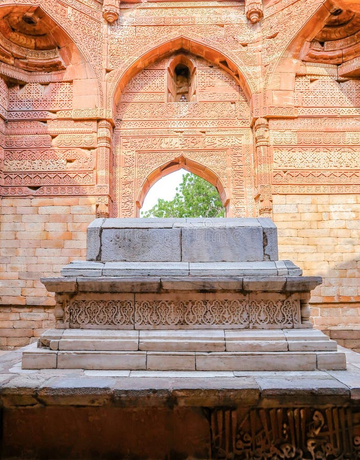 Iltutmish`s tomb in Qutub Minar, UNESCO World Heritage Site in New Delhi, India. Iltutmish`s tomb in Qutub Minar, UNESCO World Heritage Site in New Delhi, India