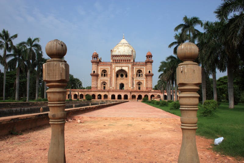 Beautiful view of the the historic mughal era Safdurjung Tomb, New Delhi, India. Beautiful view of the the historic mughal era Safdurjung Tomb, New Delhi, India