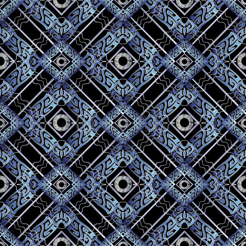 Het Grieks kronkelt naadloos patroon Vector geometrische betegelde backgrou vector illustratie Het Grieks kronkelt naadloos patroon Vector geometrische betegelde backgrou vector illustratie