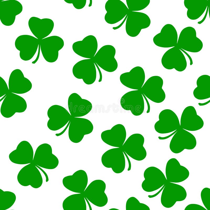 Het groene Art. van het de Klaver Vector Naadloze Patroon van Ierland royalty-vrije illustratie Het groene Art. van het de Klaver Vector Naadloze Patroon van Ierland royalty-vrije illustratie