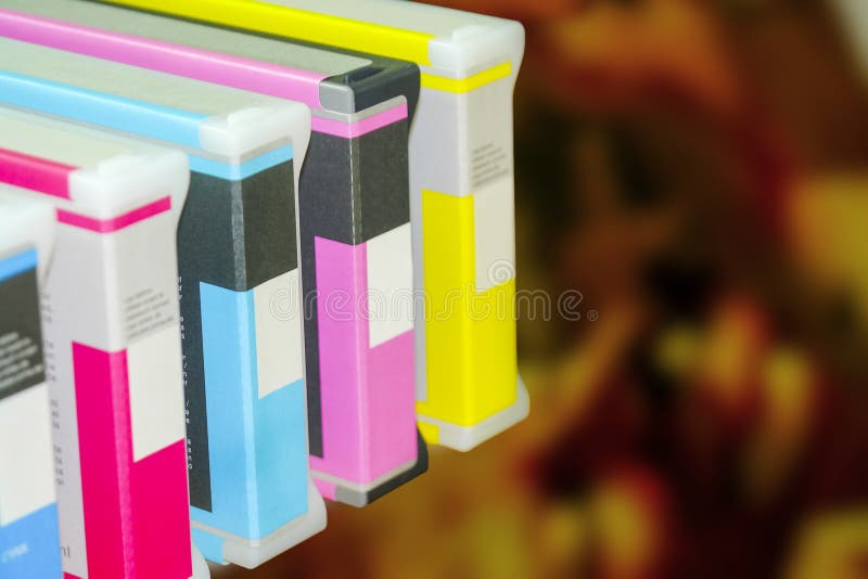 Het grote werken van Inkjet van het printerformaat stock fotografie Het grote werken van Inkjet van het printerformaat stock fotografie