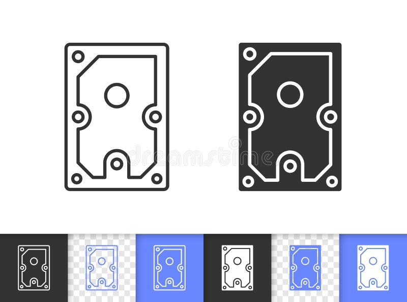 Het harde vectorpictogram van de Aandrijvings eenvoudige zwarte lijn royalty-vrije illustratie Het harde vectorpictogram van de Aandrijvings eenvoudige zwarte lijn royalty-vrije illustratie