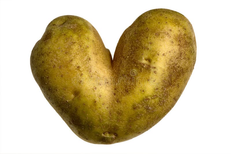 Het Hart van de aardappel stock afbeelding Het Hart van de aardappel stock afbeelding