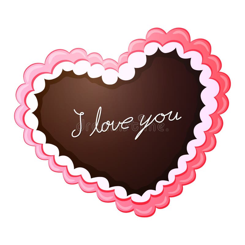 Het Hart van de peperkoekliefde vector illustratie Het Hart van de peperkoekliefde vector illustratie