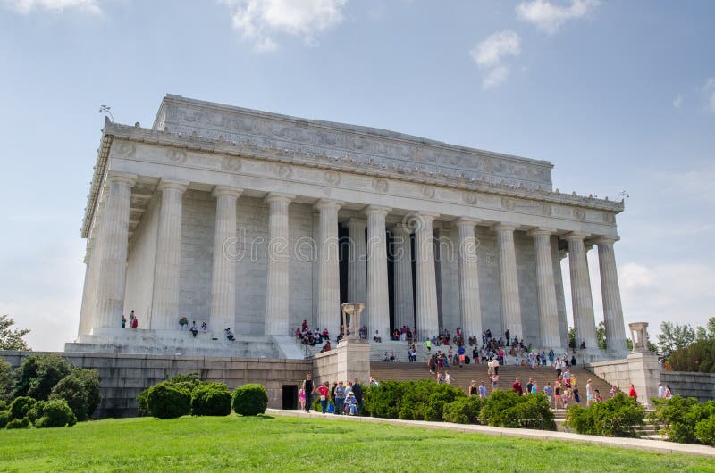 Het herdenkingsWashington DC van Lincoln stock afbeeldingen Het herdenkingsWashington DC van Lincoln stock afbeeldingen