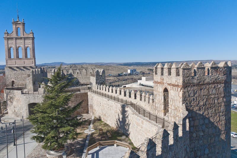 Province historical Archive building facade located at Avila, Spain. Province historical Archive building facade located at Avila, Spain