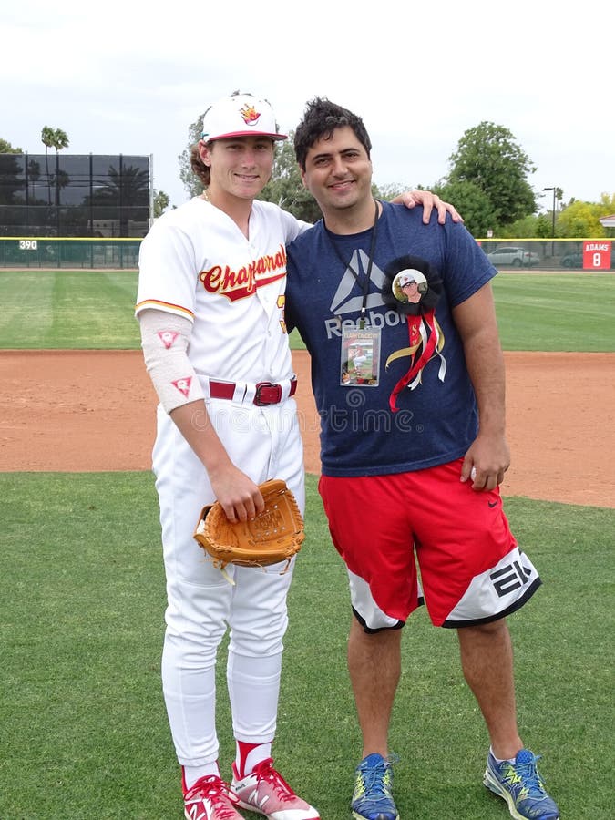2019 het Honkbal van Chaparral Firebird versus Liberty Lions royalty-vrije stock foto's 2019 het Honkbal van Chaparral Firebird versus Liberty Lions royalty-vrije stock foto's