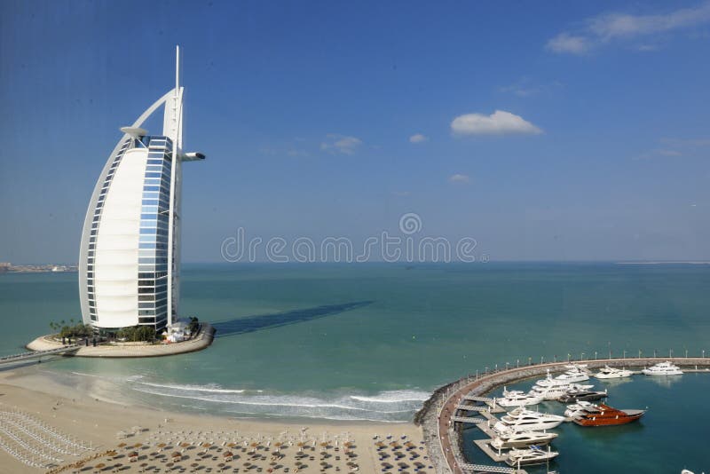 Het hotel van Burjal arab stock fotografie Het hotel van Burjal arab stock fotografie