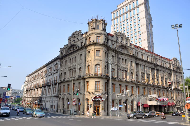 Astor House Hotel, Shanghai, China stock foto