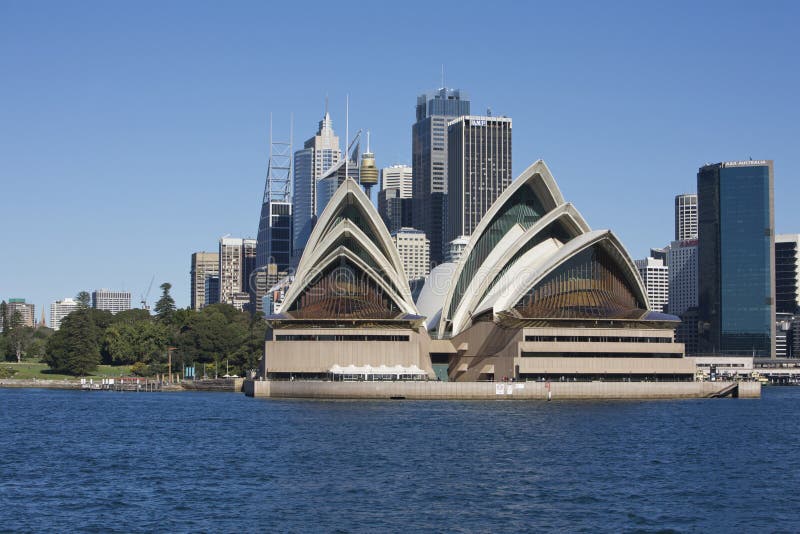Het Huis van de Opera van Sydney in Australië stock fotografie Het Huis van de Opera van Sydney in Australië stock fotografie
