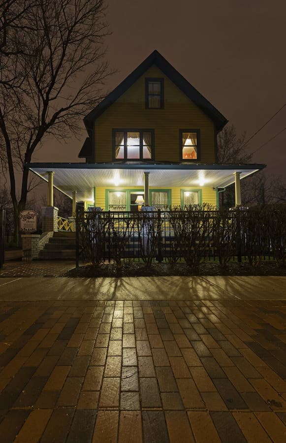 Het Huis van het Kerstverhaal royalty-vrije stock fotografie