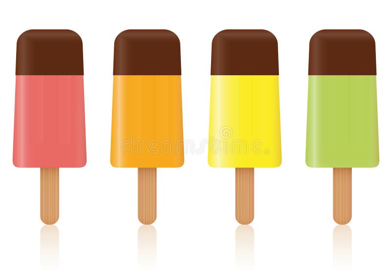 Download Het Ijs Knalt Het Aroma Van Het Chocoladefruit Vector Illustratie - Illustratie bestaande uit lollipops, bevroren: 107703855
