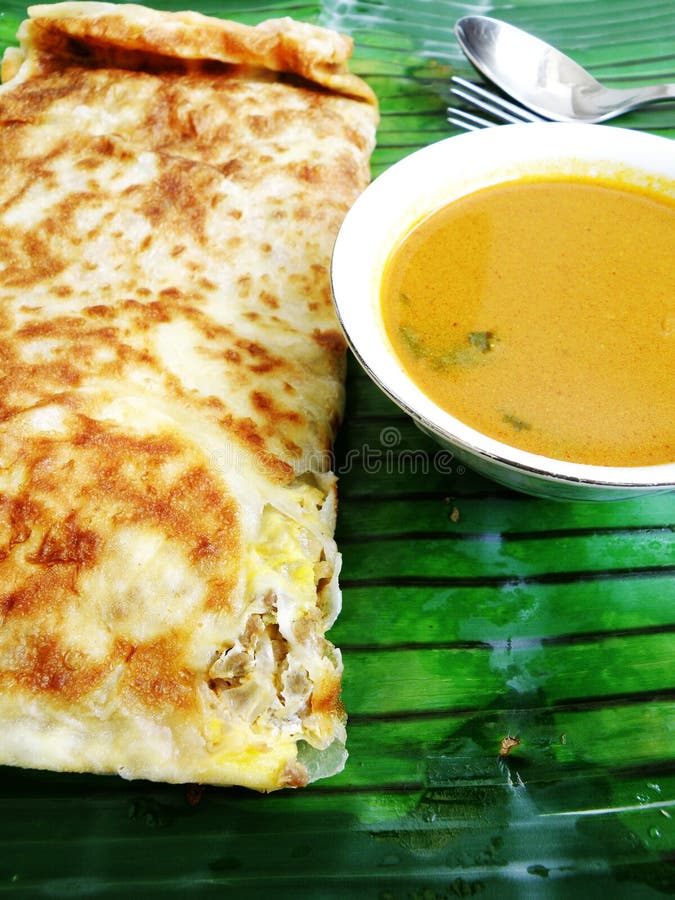 Het Indische koken Murtabak stock afbeeldingen Het Indische koken Murtabak stock afbeeldingen