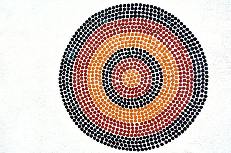 Het inheemse Australische kunstpunt schilderen