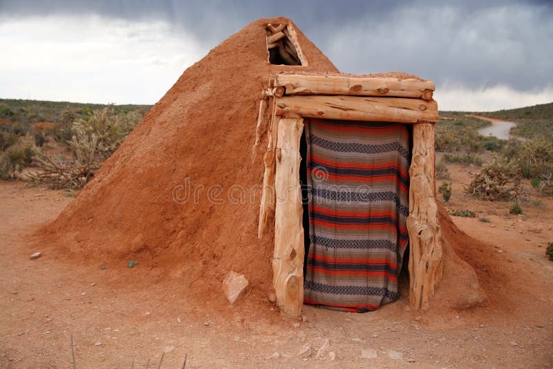 Het inheemse Indische huis van Navajo