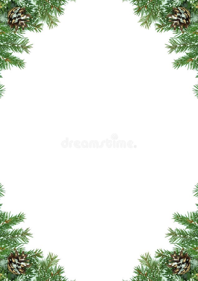 Het Kader Van Kerstmis Met Sneeuw Stock Foto - Image Of Grens, Decoratie:  11143486