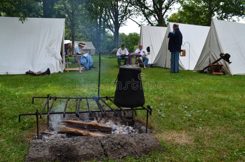 Het kamp van de Burgeroorlogera