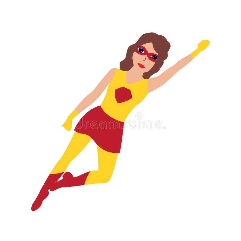 Het karakter van het Superwomanbeeldverhaal stock illustratie Het karakter van het Superwomanbeeldverhaal stock illustratie