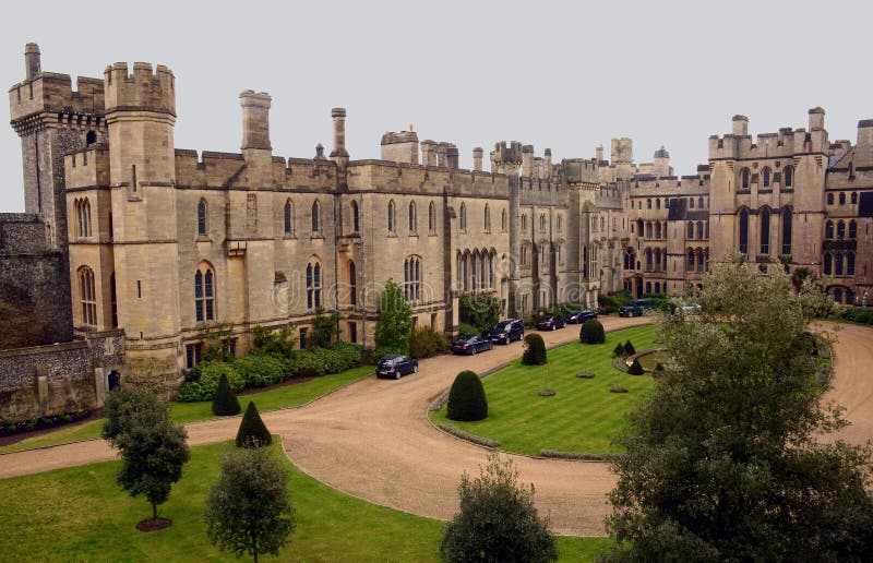 Het Kasteel van Arundel, Engeland stock foto's Het Kasteel van Arundel, Engeland stock foto's