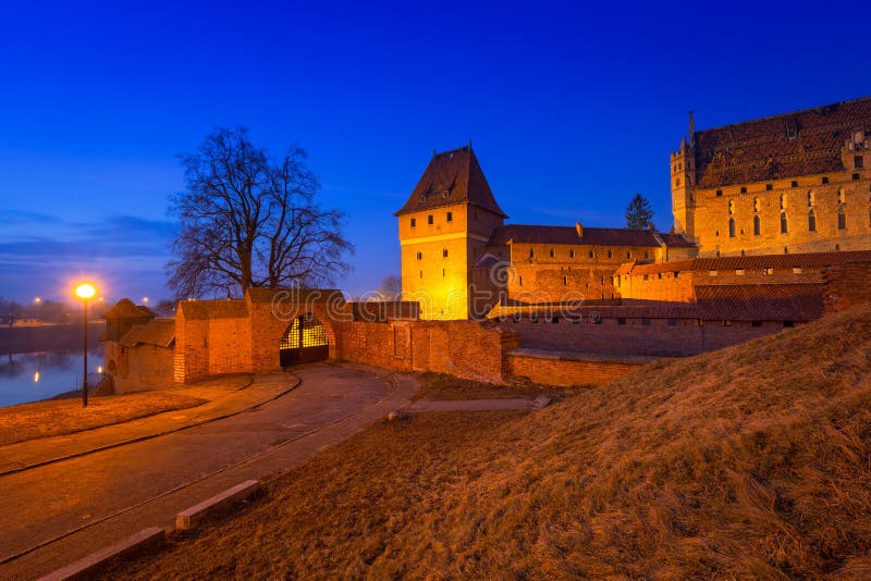 Het kasteel van de Teutonic Orde in Malbork royalty-vrije stock foto Het kasteel van de Teutonic Orde in Malbork royalty-vrije stock foto