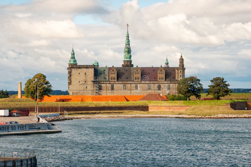 Het kasteel van Kronborg. Denemarken royalty-vrije stock foto Het kasteel van Kronborg. Denemarken royalty-vrije stock foto