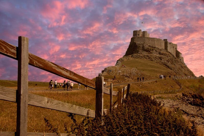 Lindisfarne Castle on Holy Island, Northumberland, England. Lindisfarne Castle on Holy Island, Northumberland, England.