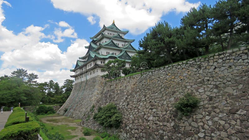 Het Kasteel van Nagoya in Japan stock foto's Het Kasteel van Nagoya in Japan stock foto's