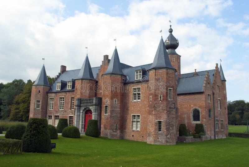 Het kasteel van Rumbeke (renaissance) stock afbeelding Het kasteel van Rumbeke (renaissance) stock afbeelding