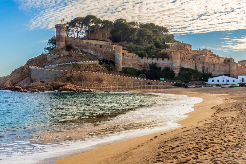 Het Kasteel van Tossa de Mar in Costa Brava, Catalonië